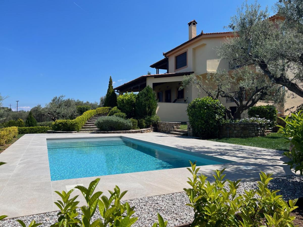Ampelos Hillside Villa Akrata Exterior photo