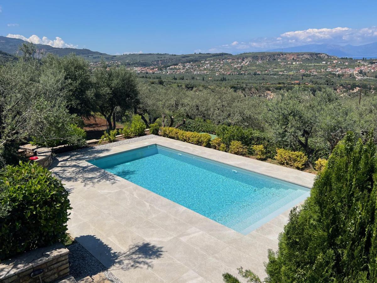 Ampelos Hillside Villa Akrata Exterior photo